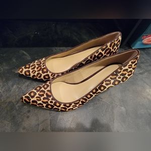 Ann Taylor bnib leopard pumps- real calf hair. Msrp $148